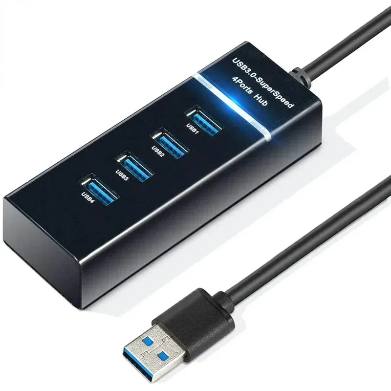 4 포트 2.0 3.0 3.0 USB 허브 스플리터 고속 멀티 스플리터 USB 어댑터 expander 케이블 용 데스크탑 PC 노트북 어댑터 USB 허브