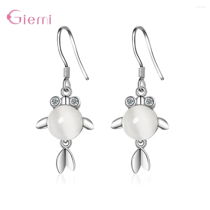 Boucles d'oreilles en pendaison d'oreilles tendance mignon de poisson rouge pour femmes