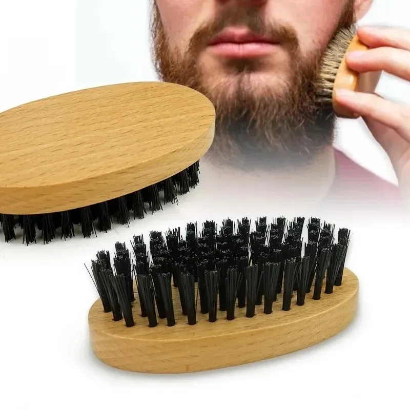 Natural Pear wood Hair Comb Men Beard Care Anti-Static Brush Head Massage Classic Comb Portable Hair Styling Hair Care Tool