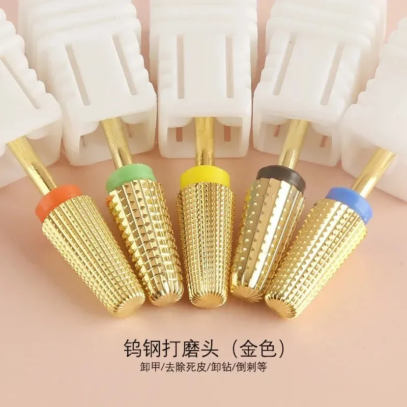 Carbide Tungsten Nail Bits Milling Cutter Burrs Electric Nail Drill Bit Pedicure Cuticle Clean Tools For Manicure Buffers Drill