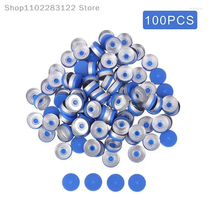 Speicherflaschen 100pcs Fläschchen Aluminiumflasche OD 2 1 cm Durchmesser rot/weiß/schwarz/blau