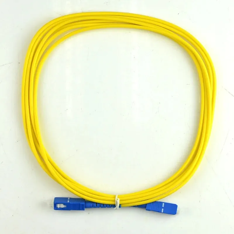 SC/UPC-SC/UPC Fiber Optic Patch Cord, 1 Meter Length SM G652D/G657A1/G657A2 SX 3.0MM Diameter LSZH Telecom Optical Jumper