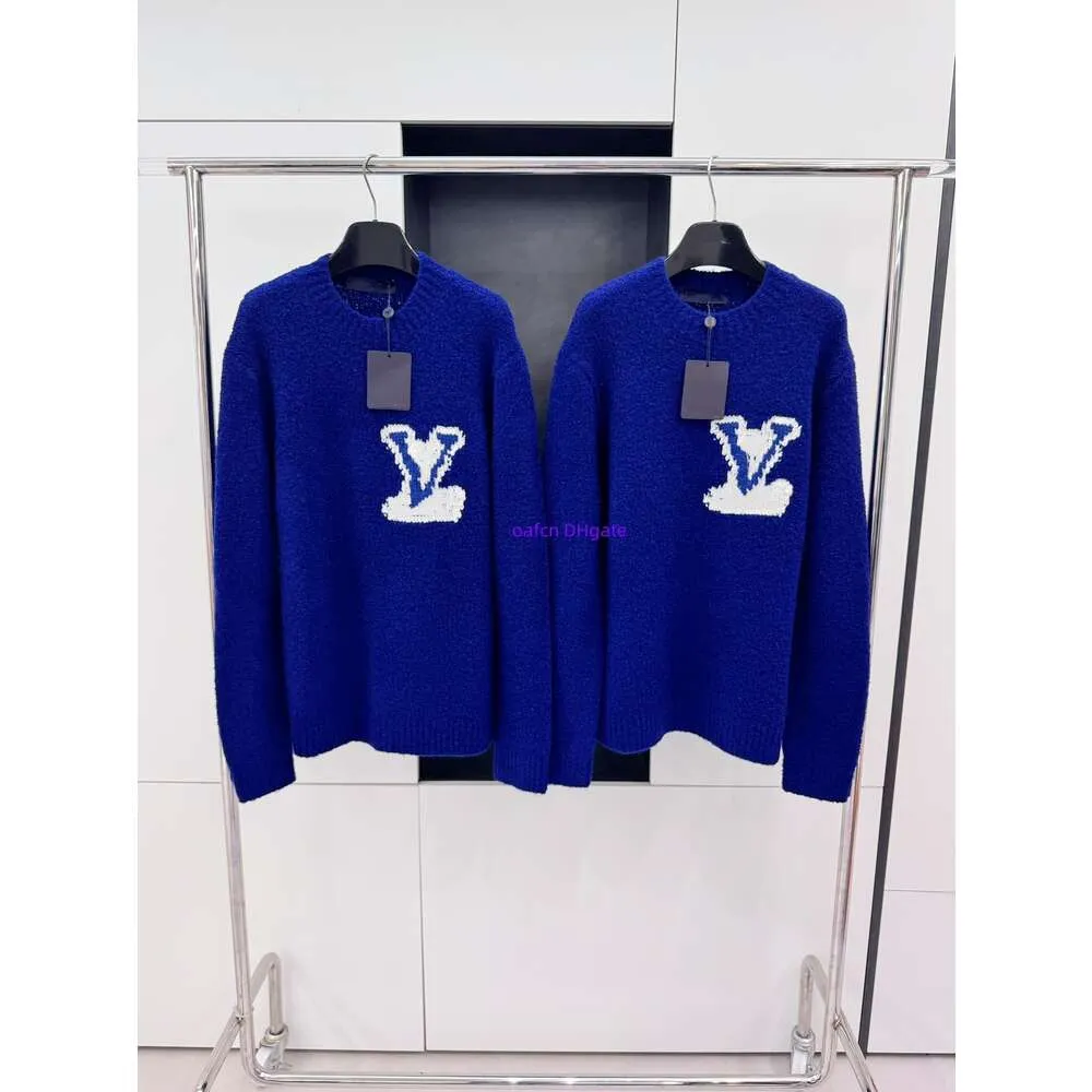 23fw heren hoodies en sweatshirts Designer Hoodies losse pullover lange mouwen trui spiegel grote logo reliëf trui herenvest, trui