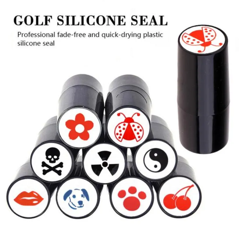 Golfbal Stamper Stamp Marker Afdruk Afdruk Zegel QuickDry Plastic Multolors Golfs ADIS Accessoires Symbool voor Golfer Gift5559853