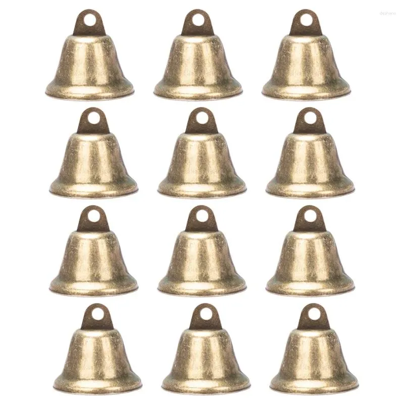 Zapasy imprezy 20 szt. Metal The Bell Christmas Decorations Vintage Bronze Jingle Bells Iron DIY Akcesoria