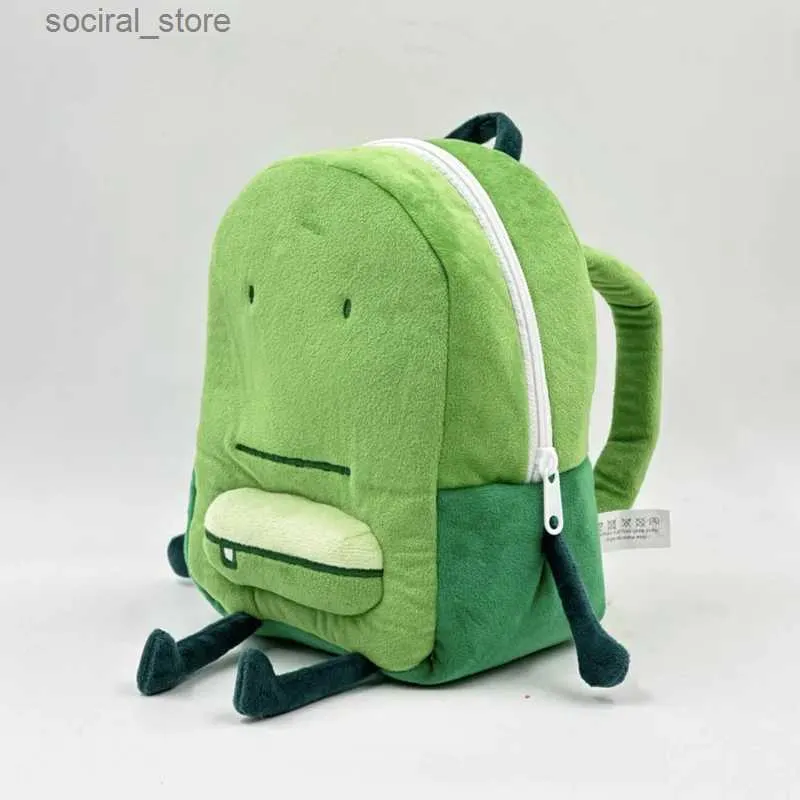 Green Liam Plush Backpack: Cute Cartoon Bag for Kids  display picture 2