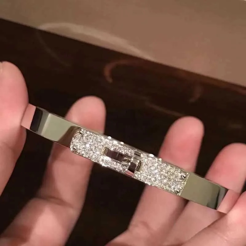 Bracciale H Bracciale V oro Plotato Mijin Naso Bracciale Precision Edition Set con braccialetto di lusso leggero alla moda diamante per donne