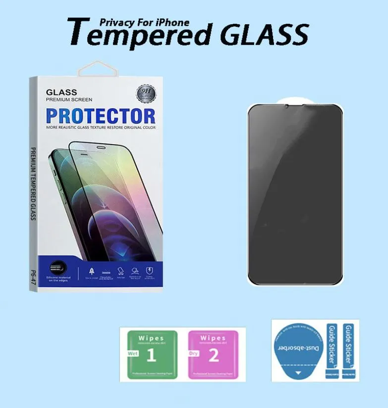 Fullt omslag Integritetsskärmskydd för iPhone 14 Pro Max 11 12 13 Mini Anti Spy Hempered Glass XR XS 7 8 Plus Skyddsfilm WIT7511807