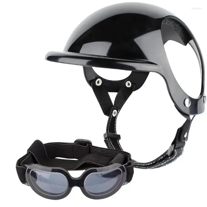 Hundekleidung Brillenverstellbare Kopfgetriebe mit Augenschutz farbenfrohe Sonnenbrillen zum Fahren von Motorradfahrten