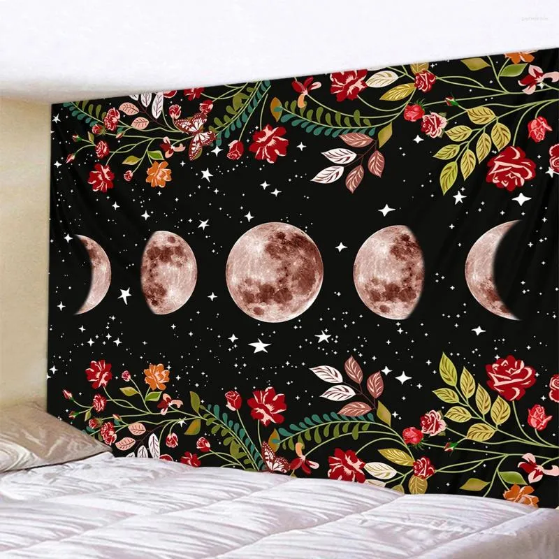Tapisseries lune étoile tapisserie mur mur suspendu root tapis dortor art home décoration accessoires