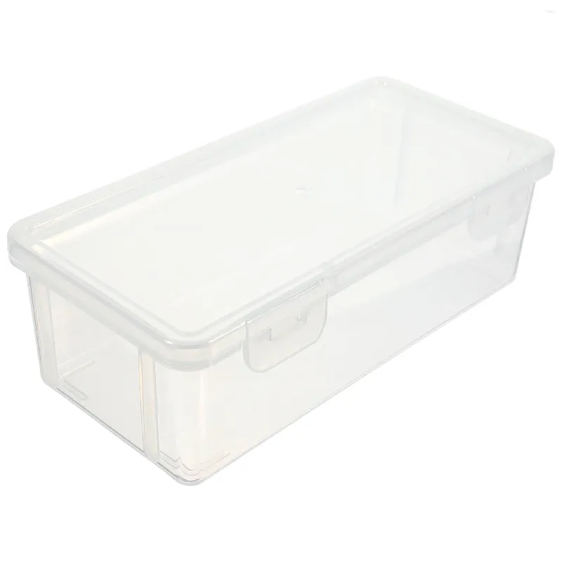 Plates Bread Storage Box Square Fruit Canister Fresh Keep Holder Plastic Trash Lid