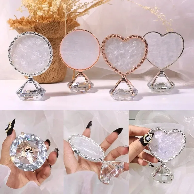 Professionele diamant valse nail art bord display stand gouden ring agaat palet Poolse gel fotohulpmiddelen manicure tonen plank