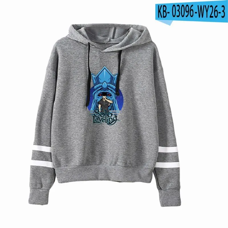 Mens Hoodies Solo Leveling Hoodie Unisex Pocketless Sleeve Women Sweatshirt Harajuku Streetwear Korean Manga Fashion Clothes Plus Size