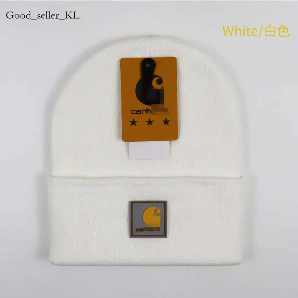 Carhatt Designer Beanie Unisex Europa Designer Stricker Hut Frauen Herbst Winter Mode kleine Square Logo -Schädelkappen 553 Carhatt Designer Beanie