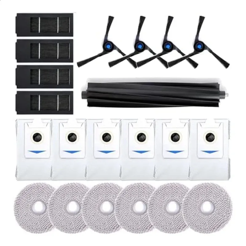 Accessories Set Compatible For Ecovacs Deebot X2 Omni Replacement Parts Main Brush Side Brushes Filters Mops Dust Bags 240327