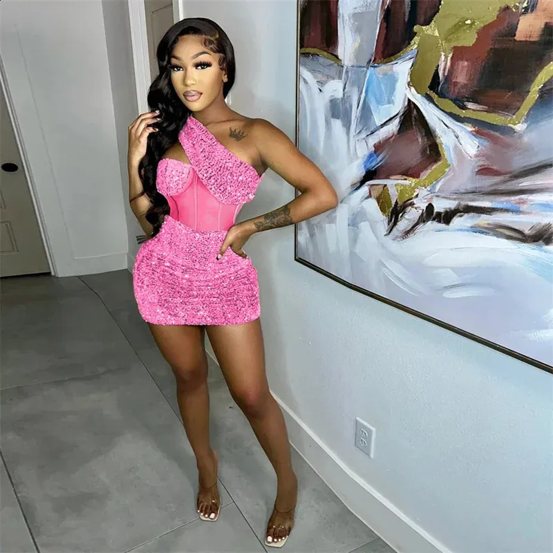 Sequin Party Dress: Sheer Mesh, Inclined Shoulder - Sexy Nightclub &  Birthday Style. Shop Now! from Dhgate Urban Sexy Dresses