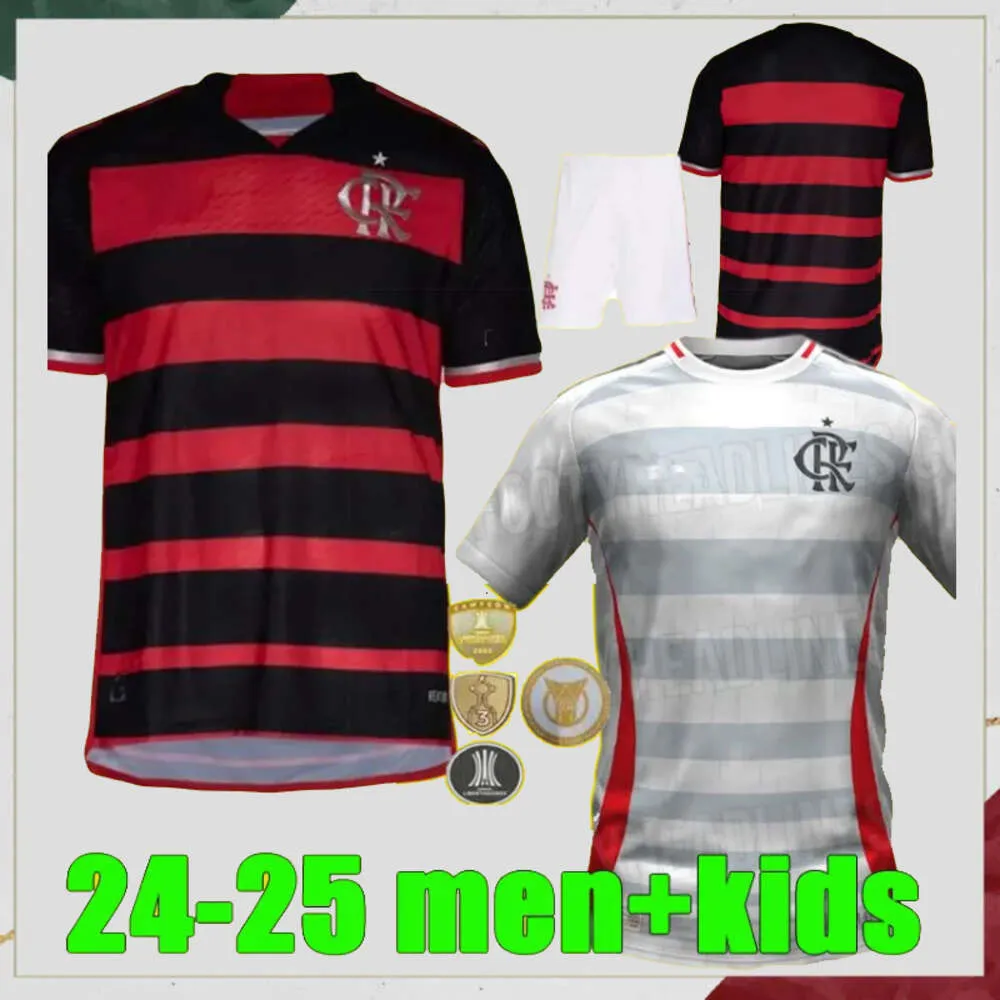 24 25 Flamengo Futbol Formaları 2024 2025 Futbol Gömlek Erkekler Çocuk Kiti Camisa De Futebol Pedro Diego Gerson Gabi Lorran Pulgar