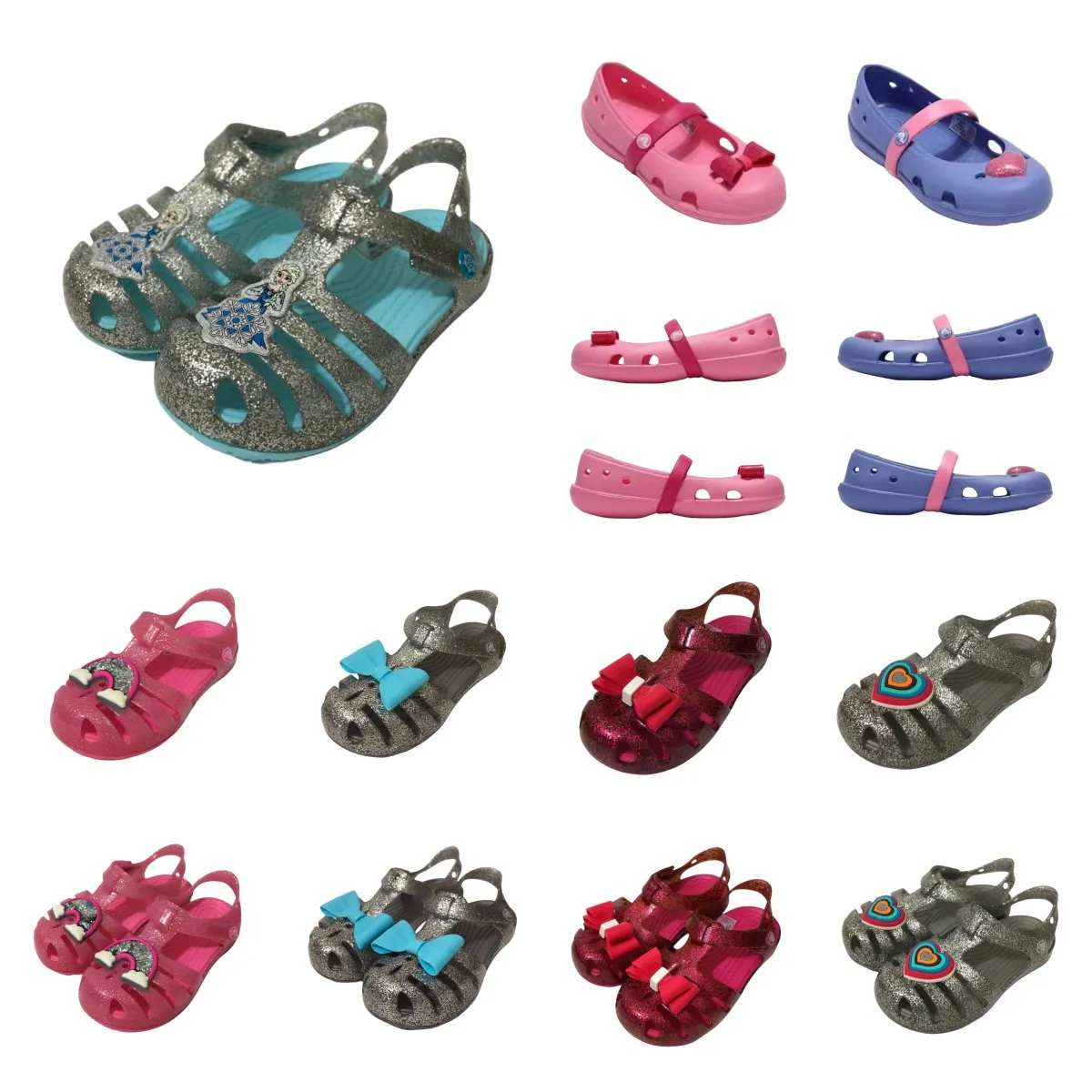 GRIL SANDALE EVA Kids Crocclog Buty Krokodyle Non-Slip Lekkie wygodne wygodne wysokiej jakości dzieci letnie plażę wentylację kreskówki B-08