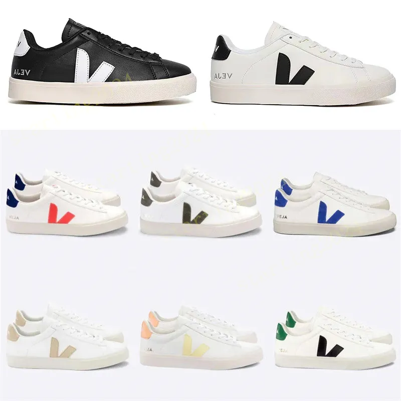 2024 Sommer Heiße französische brasiliengrüne kohlenstoffarme Leben gegen Bio-Baumwolle Flats Sneakers Frauen lässig klassische weiße Designerschuhe Herren-Ladung 36-45 T46