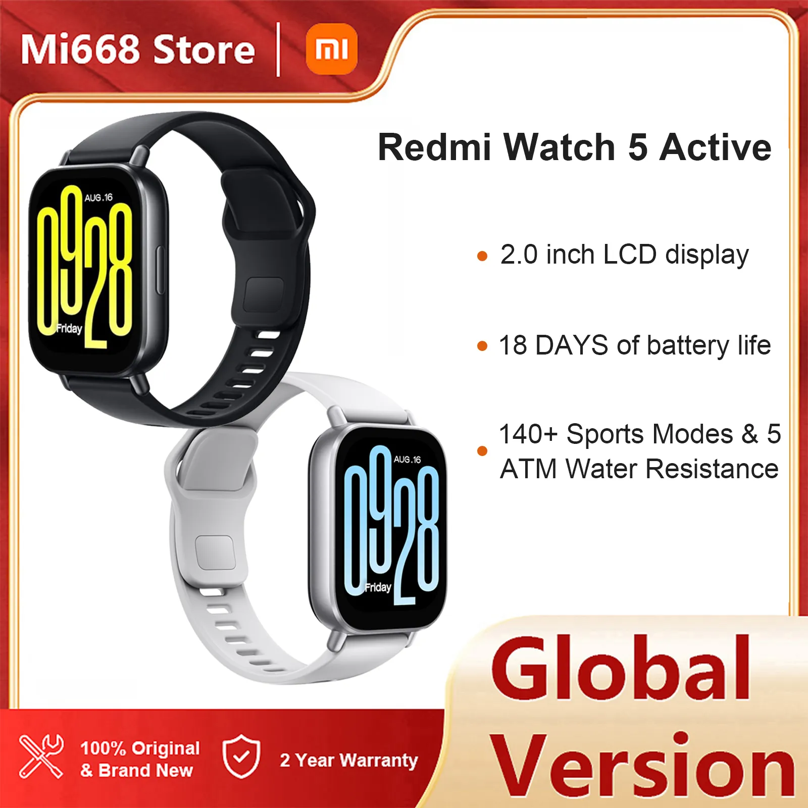 Global Version Redmi Watch 5 Active