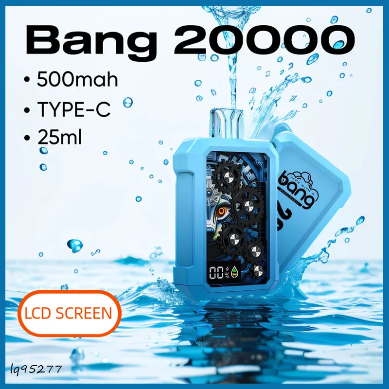 Bang 20000 Puff E-Zigaretten 25 ml 1.0 Ohm Mesh Coil 0 % 2 % 3 % 5 % Stufe 600mAh wiederaufladbar Bettery 25 Geschmacksrichtungen Vapes