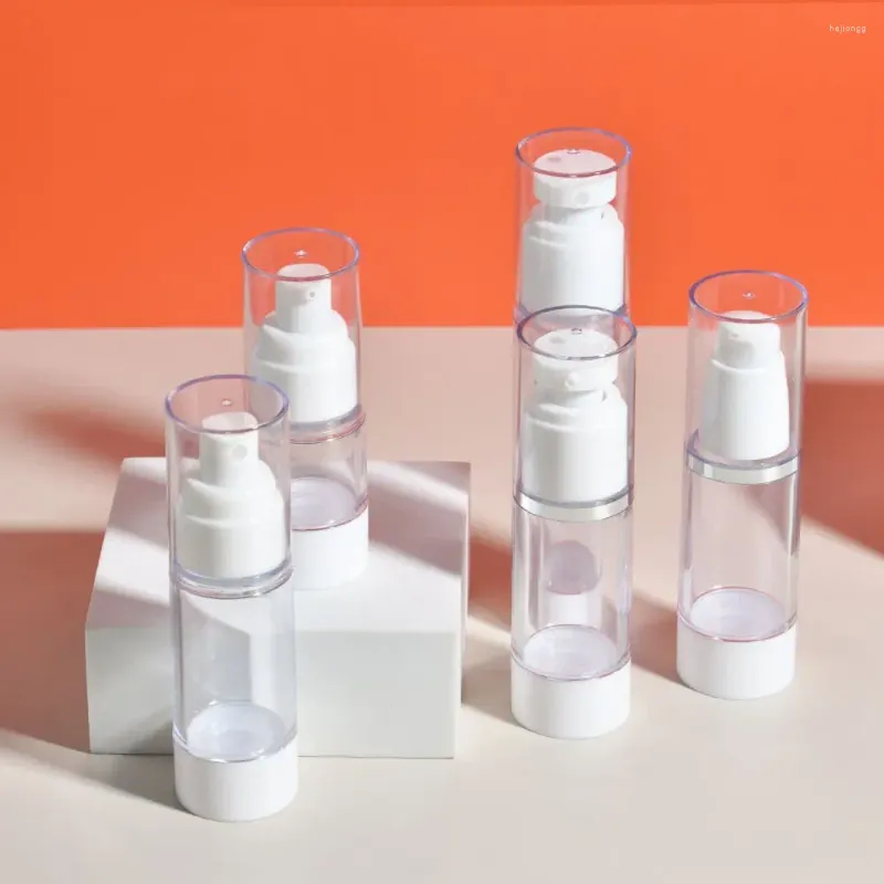 Butelki do przechowywania plastikowe krem ​​do twarzy bezczelne pojemnik na spray spray spray próżniowy pompa kosmetyczna sub-bottling