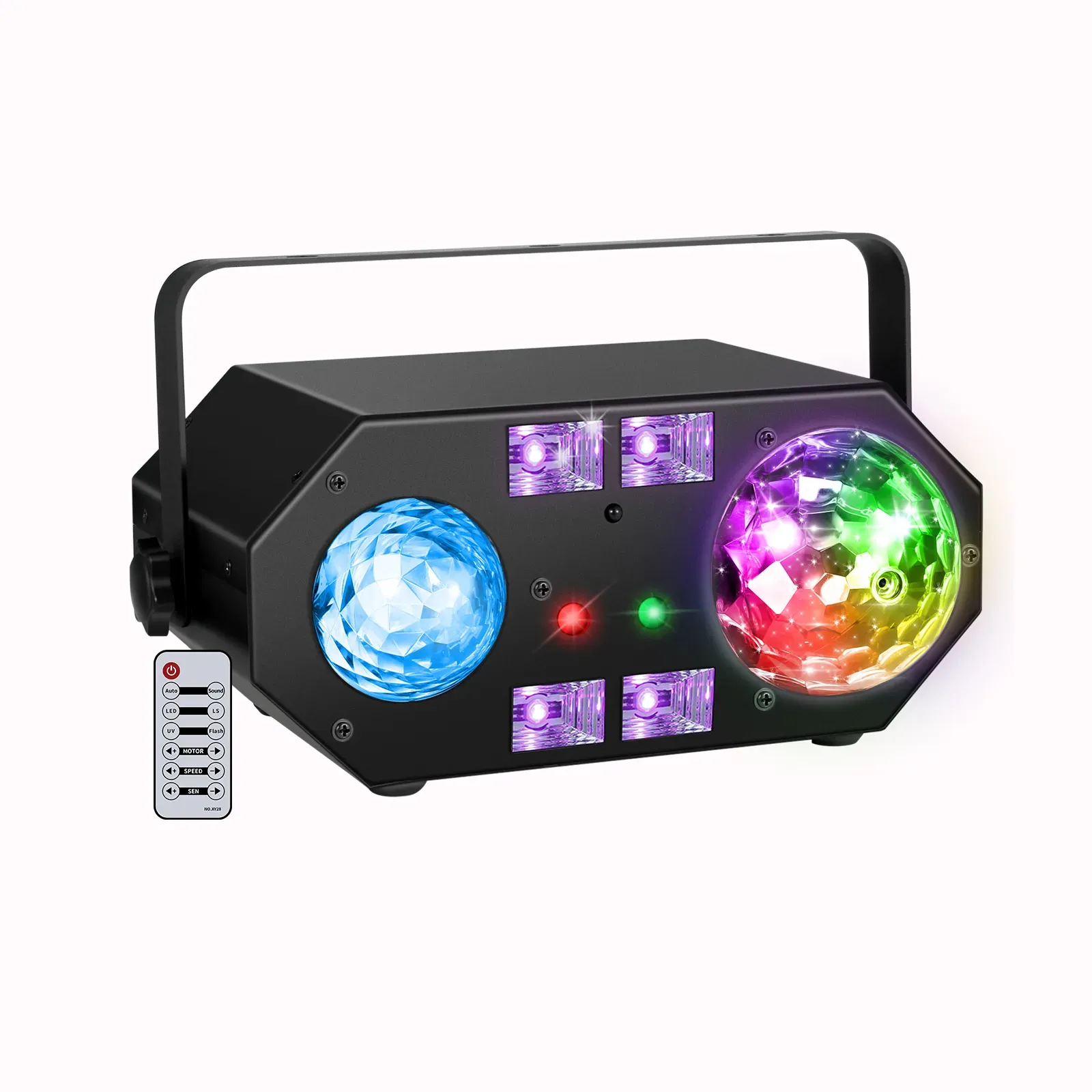 5 sur 1 étape Lumières avec Laser Light RGBW Waterwave Remote DMX Control DJ Éclairage pour les fêtes disco Club Wedding Halloween LL