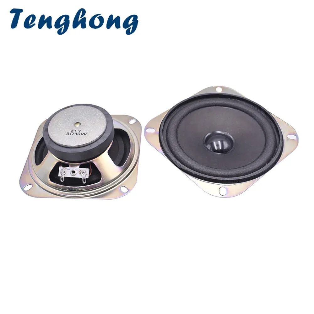 Palestrantes tenghong 2pcs 4ohm 8OHM 10W Loudspeakers laterais de bolha de 10W de 4 polegadas, alto -falante de áudio para home theater Diy Speakers