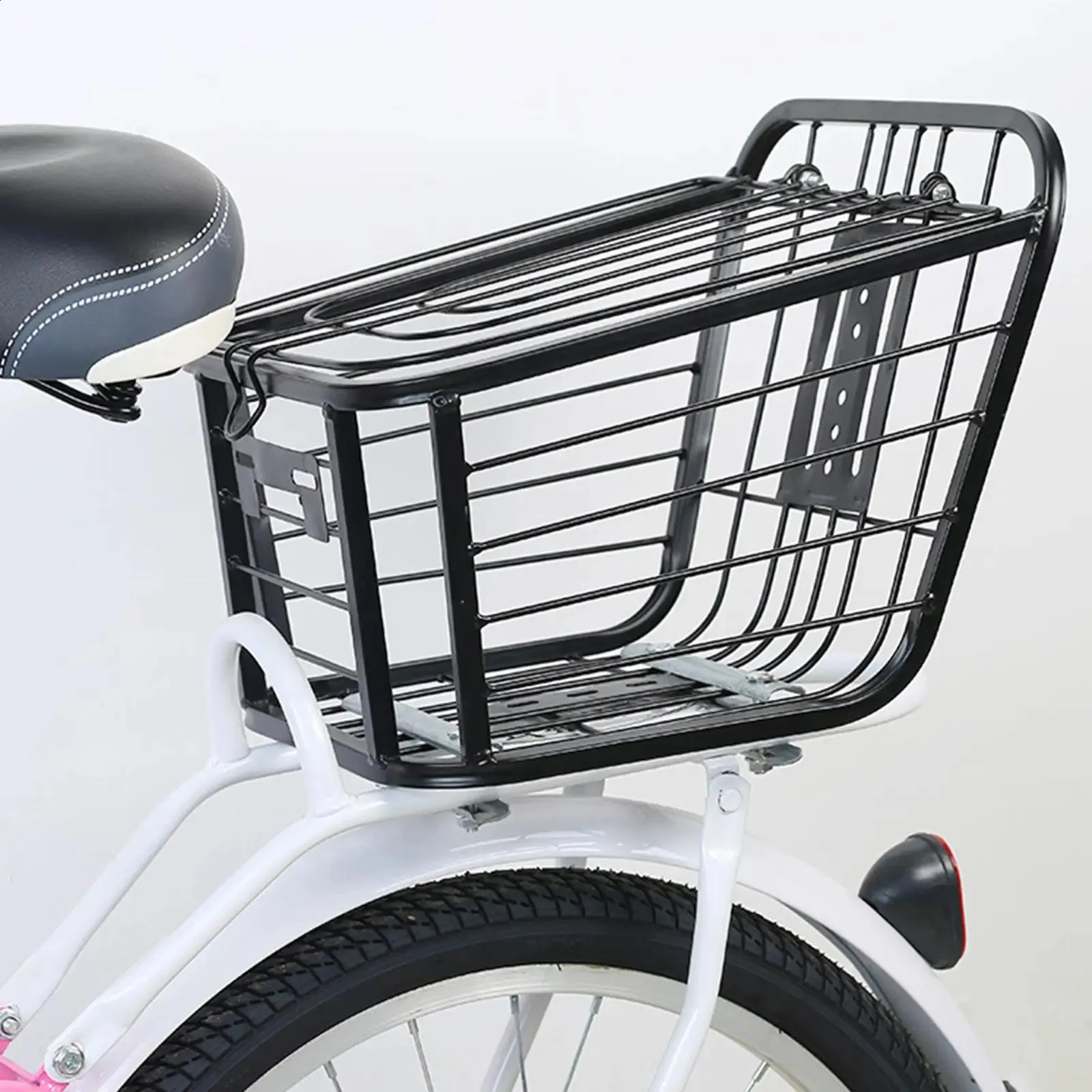 Bike Basket Shopping Bag Sundries Hanging Bicycle Storage Basket for Riding Cycling Women