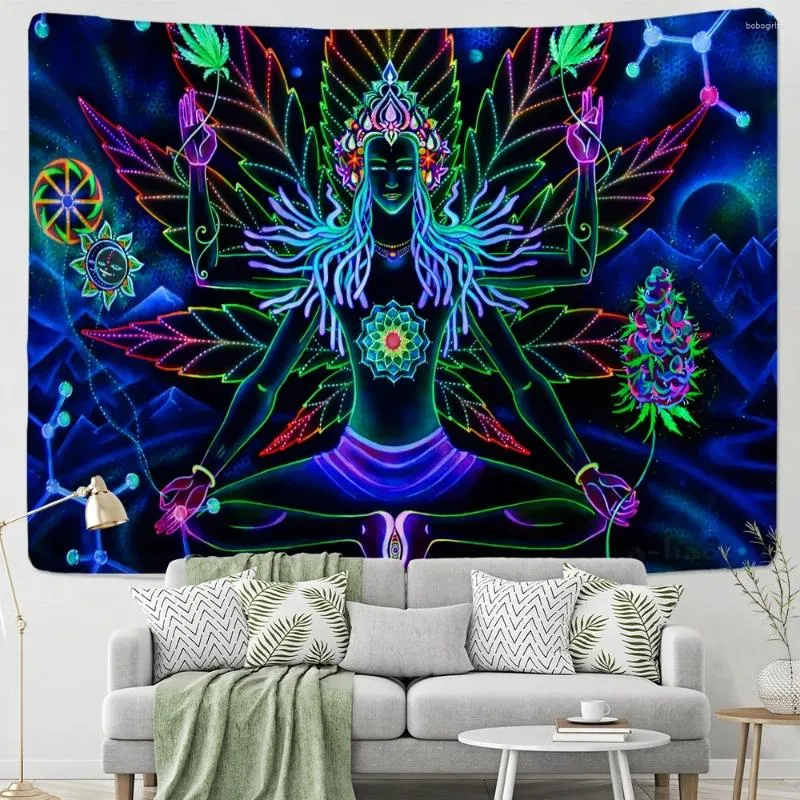 Tapestries Bedroom Living Room Backdrop Decorative Tapestry Home Decor Aesthetic Bohemian Witchcraft Mandala Tapiz Pared