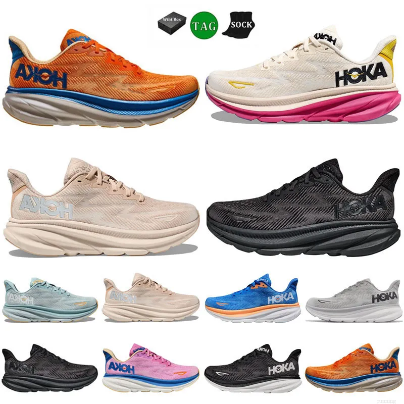 Kids Hoka Running Shoes Hokas One Womens Mens Bondi 8 Clifton 9 Utility Black Triple White Free Run People Traving Sneakers Dhgate Designer Trainers