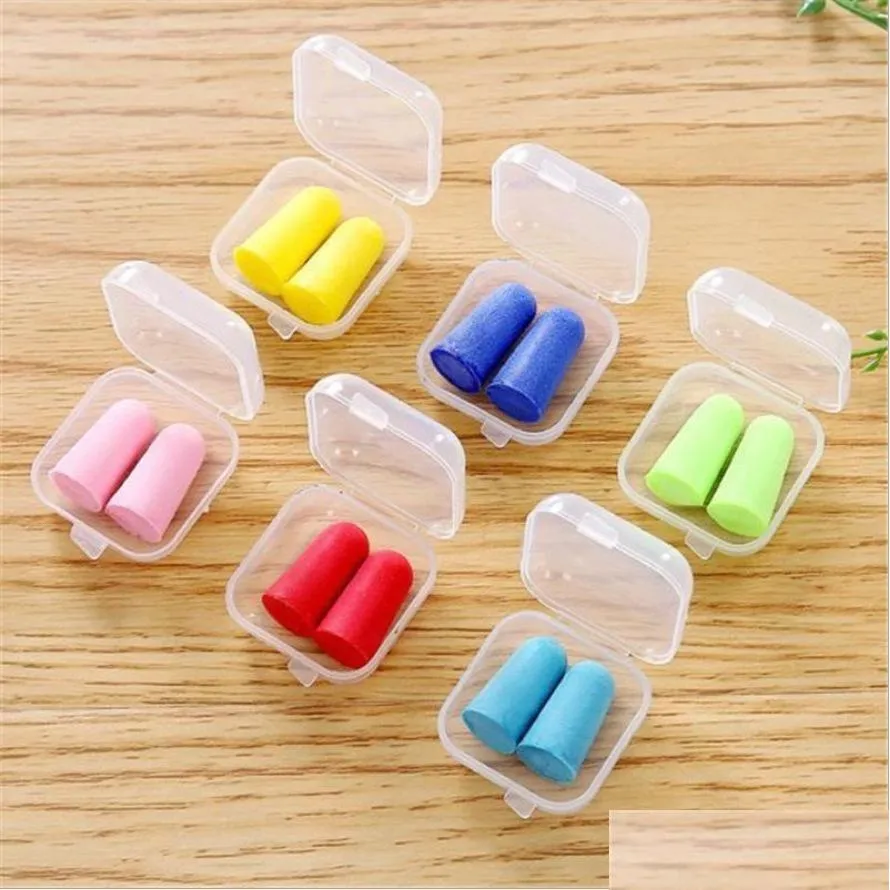 Other Home & Garden 1 Pairs Foam Ear Plugs Noise Reusable Blocker/Filter Soundproof Earmuffs For Slee Earplugs Sile Carrying Case Drop Dhhp0