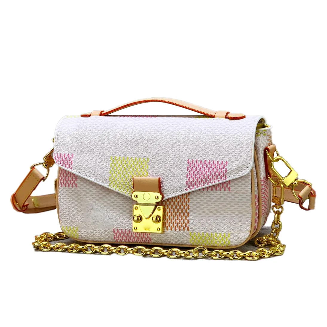 New Fashion women mini messenger bag Chain purse Designer shoulder bag Clutch Women crossbody bag Cellphone bags Classic Pastel west metis luxury lock flap bag