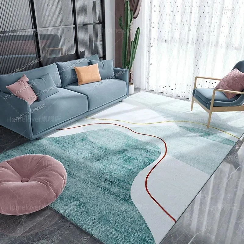 Tapijten moderne minimalistische tapijt woonkamer bank salontafel Koreaanse tapijten kantoor lounge lange esthetische dywan do salonu huisbenodigdheden