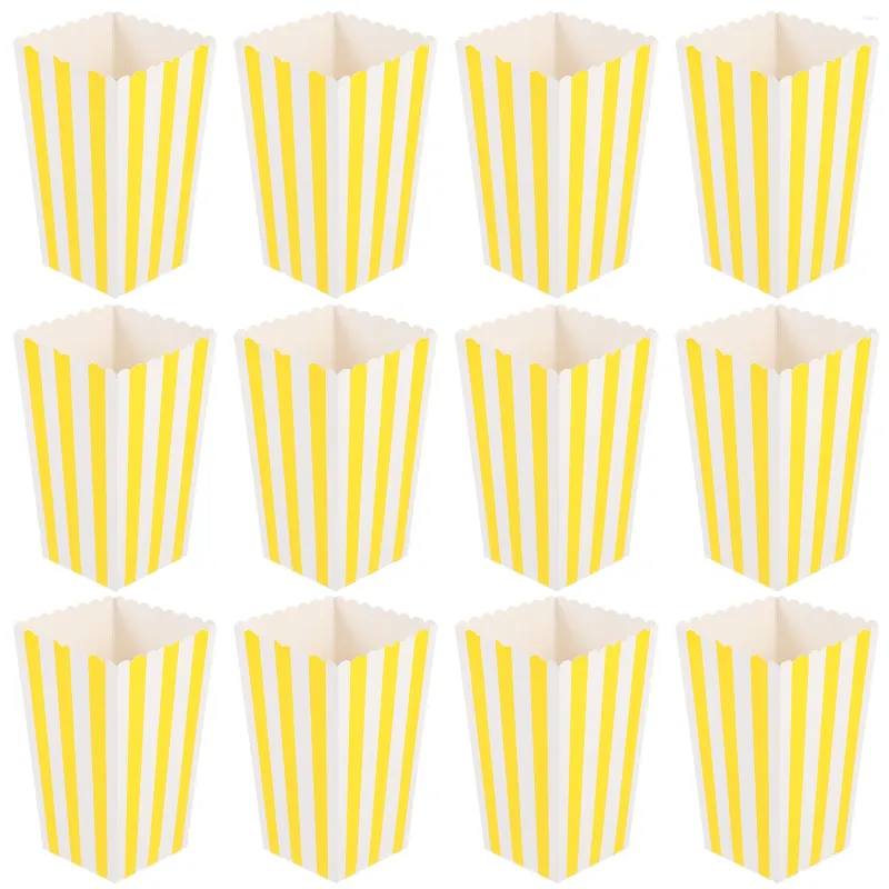 Nehmen Sie Container 12 PCs Popcorn Box Party Snack Container für Food Pommes Pommes Buckets Bowl Paper