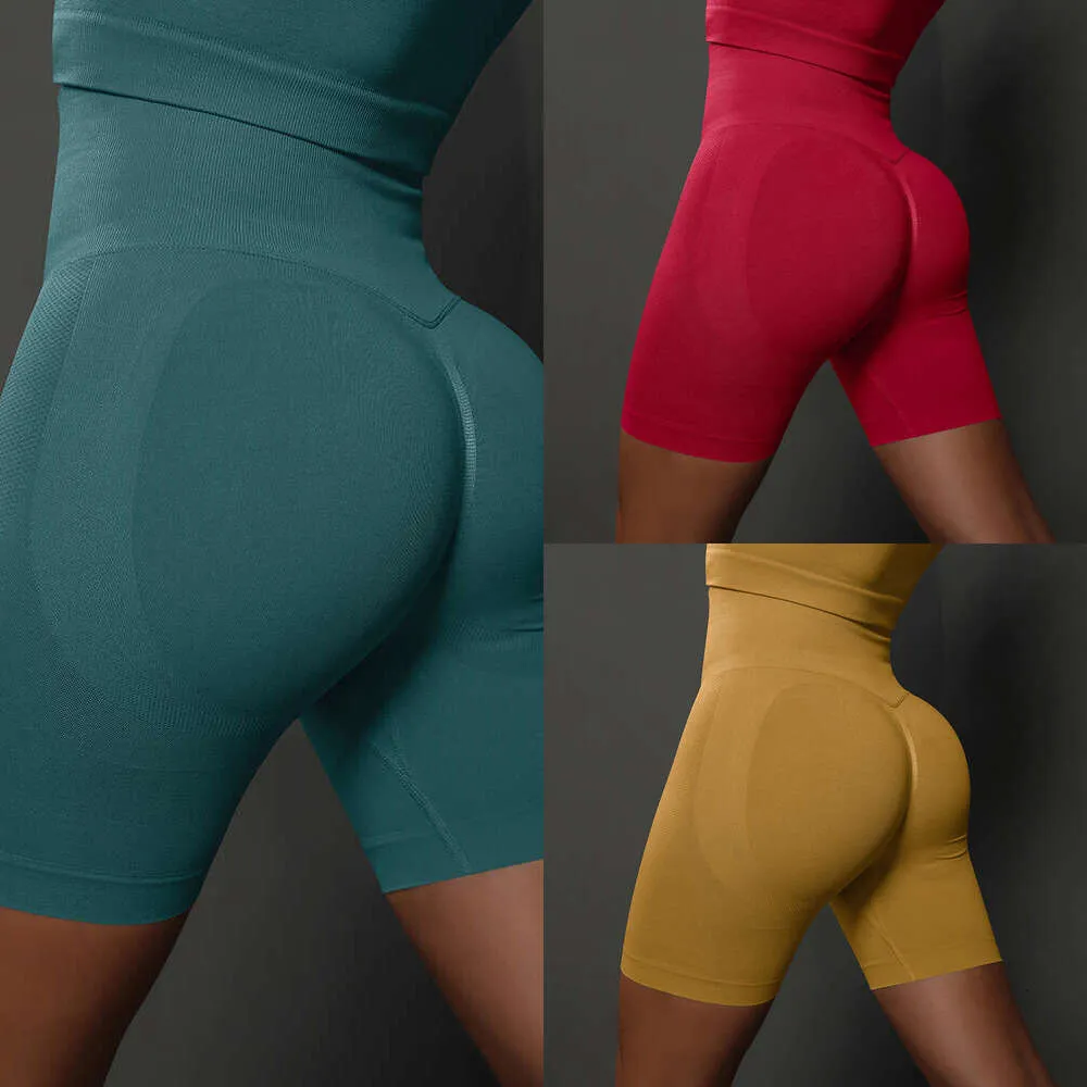 Lu Align Align Outfit Align Women Seamless Gym Workout High Waist Push Up Fitness Sports Cycling Shorts Jogger Gry Lemon Woman Lady