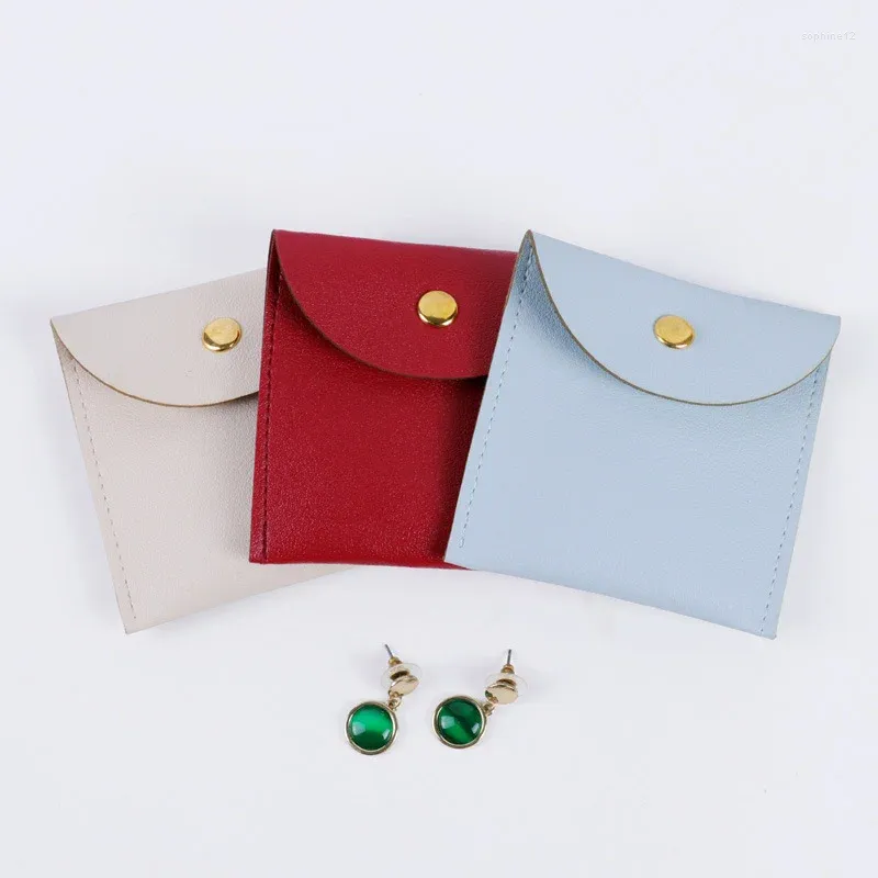 Gift Wrap 10/20pcs Jewellery Bag Leather Pouch Packaging Earrings Ring Necklace Bracelet Jewelry Storage