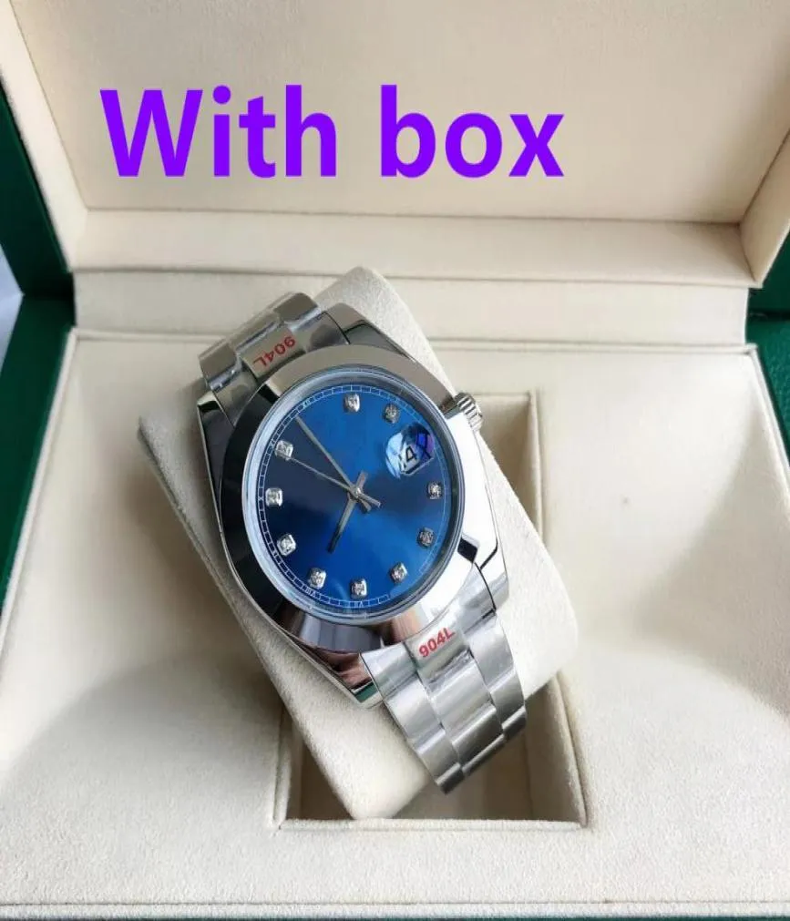 2022 U1 Automatic Mething Watchs Men Big Big Magnifier 41 mm en acier inoxydable Sapphire Hommes montres sur les bracelets mâles LUM7059041