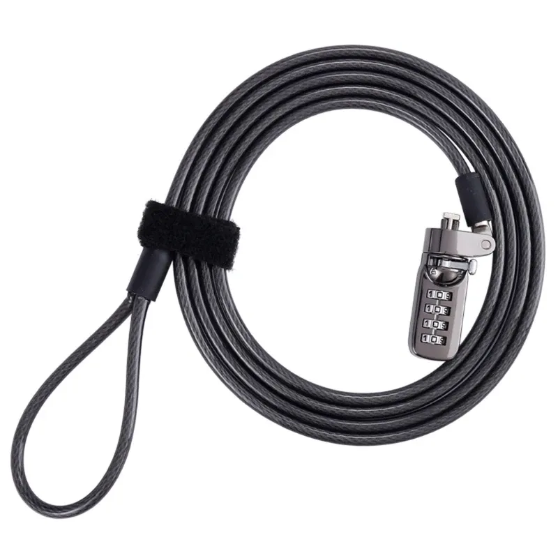 Lock OOTDTY Kensington Password Cable Lock for Monitor Digital Equipment AntiTheft Lock Computer PC Laptop Protective Locker