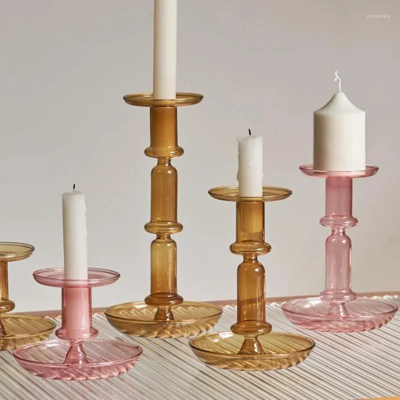 Posiadacze świec 1PC Decor Decor do dekoracji ślubnej akcesoria świecznika