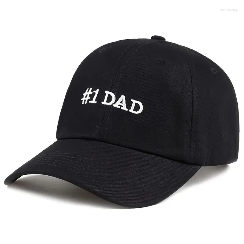 Ball Caps Unisexe # 1 DAD BRODERIER BASEBLAB Spring and Automne Outdoor Ajustement chapeaux décontracté