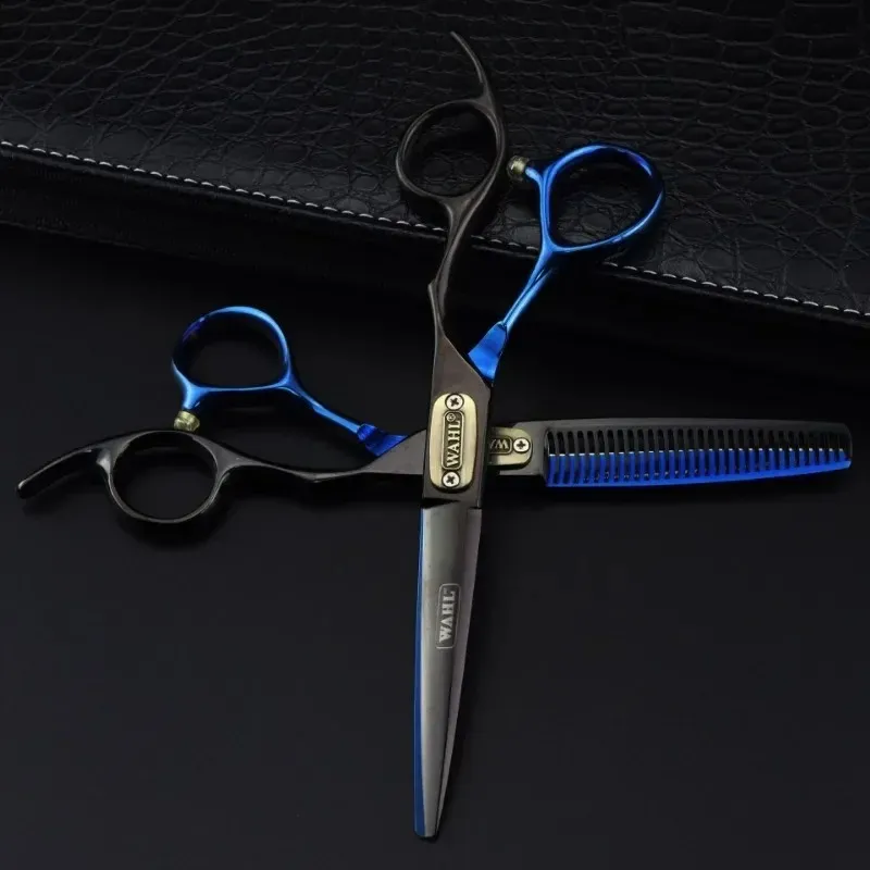 2024 professional Japan 440c steel 6 inch Bull head hair cutting scissors haircut thinning barber cut shears hairdressing scissorsJapan 440c steel hair shears