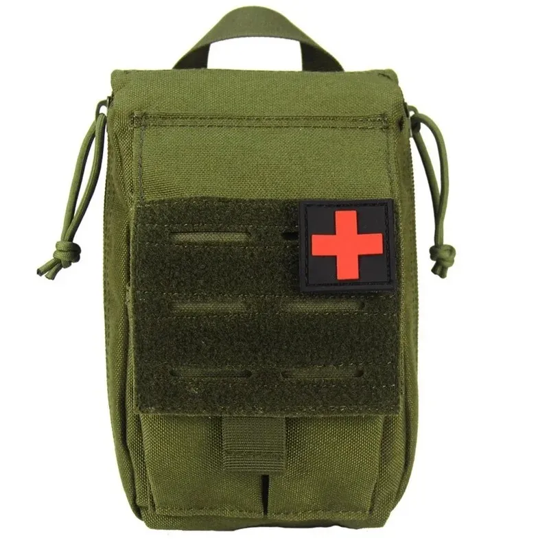 Tactical Molle First Aid Kit Survival Bag 1000D Nylon Emergency Pouch Military Outdoor Travel Waist Pack Camping Lifesaving Casefor 1000D Nylon Emergency Pouch