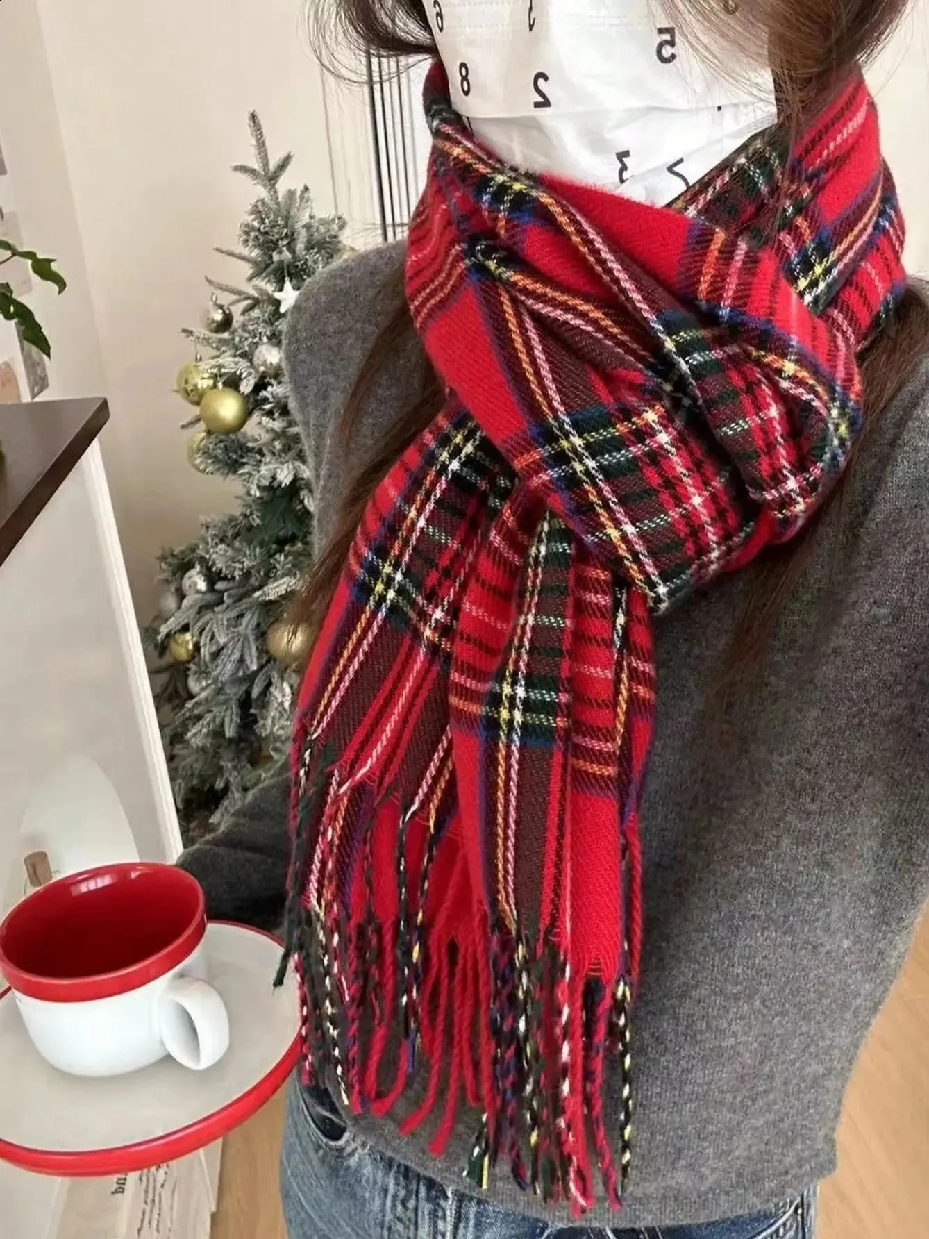 Cashmere Warm Scarf - Winter Soft & Cozy Wrap for Women - Gift for ...