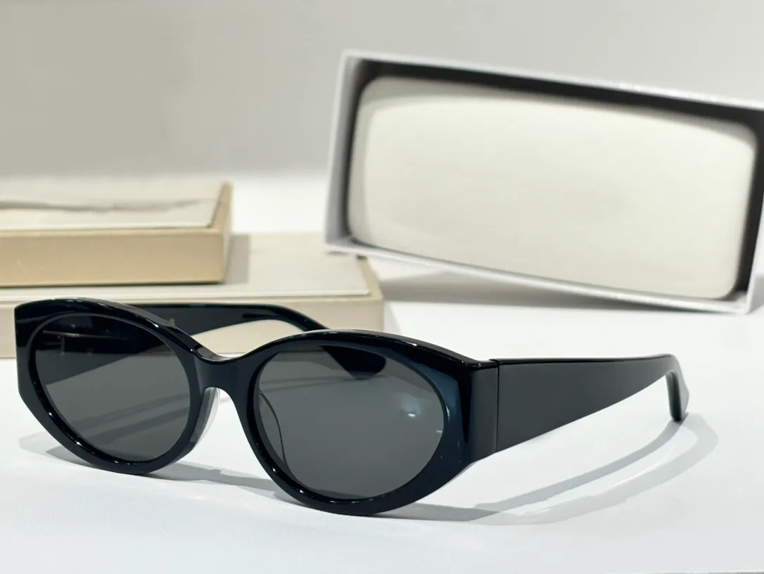 타원형 선글라스 검은 색 짙은 회색 여성 남성 음영 Sunnies Lunettes de Soleil Glasses Occhiali da Sole UV400 안경