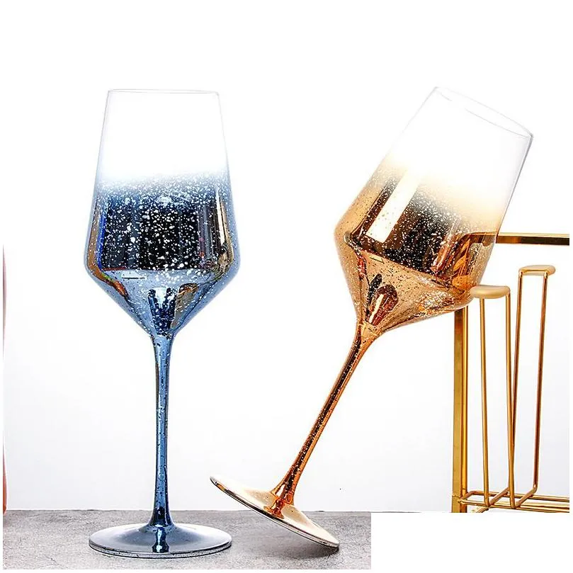 Bicchieri da vino creativo stellata stellone bicchiere di calice ghiottino champagne calici per festa bevanda tazza per la casa decorazione per la casa 221124 consegna di caduta dhyth