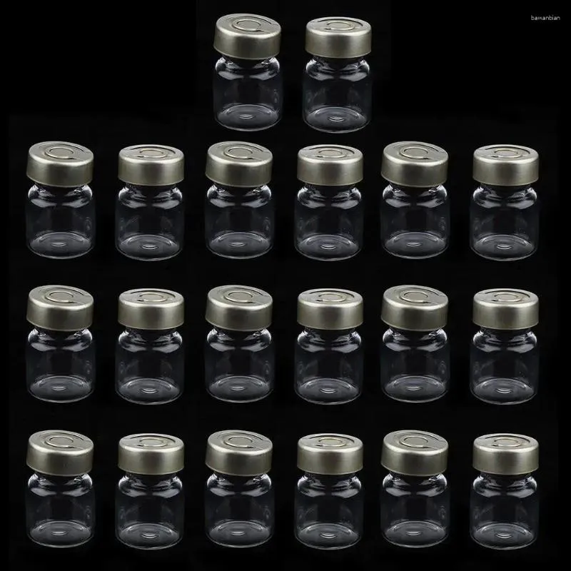 Бутылки для хранения 20x пустые герметичные инъекционные флаконы для ароматических эфирных масел