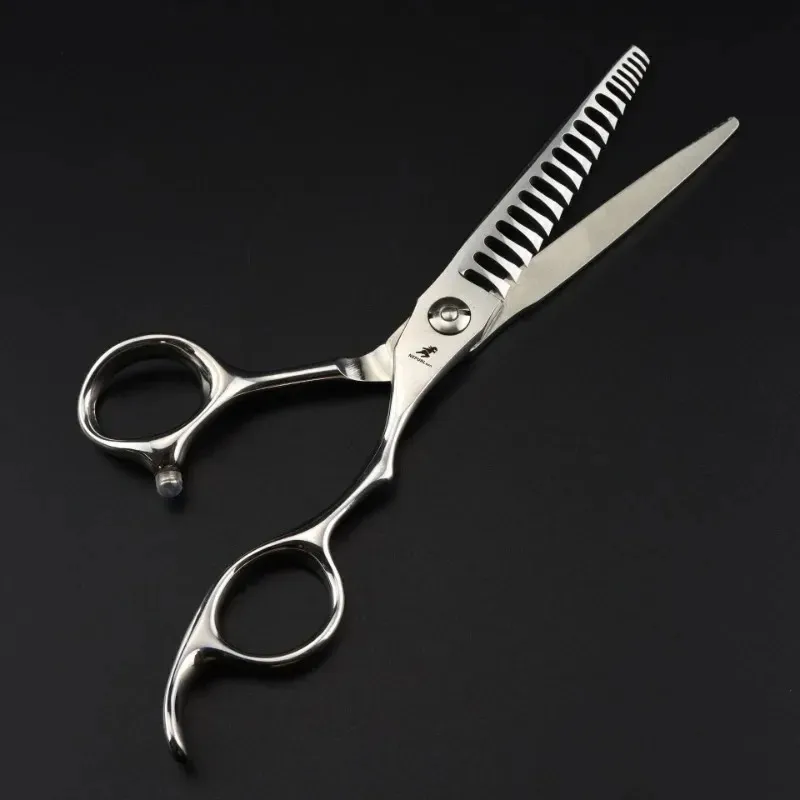 6 Inch Double Edged Hair Salon Stylist Barbers Thinning Shears Scissors Professional Barbers Thinning Scissors NE