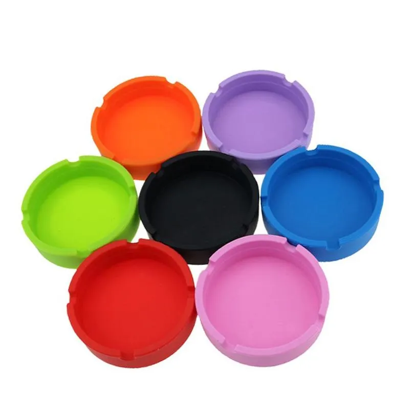 Пепельница Sile Ashtray Creative Antishock Antishock Smoke Ash Tray Fashion Environmental Accessories 7 Color