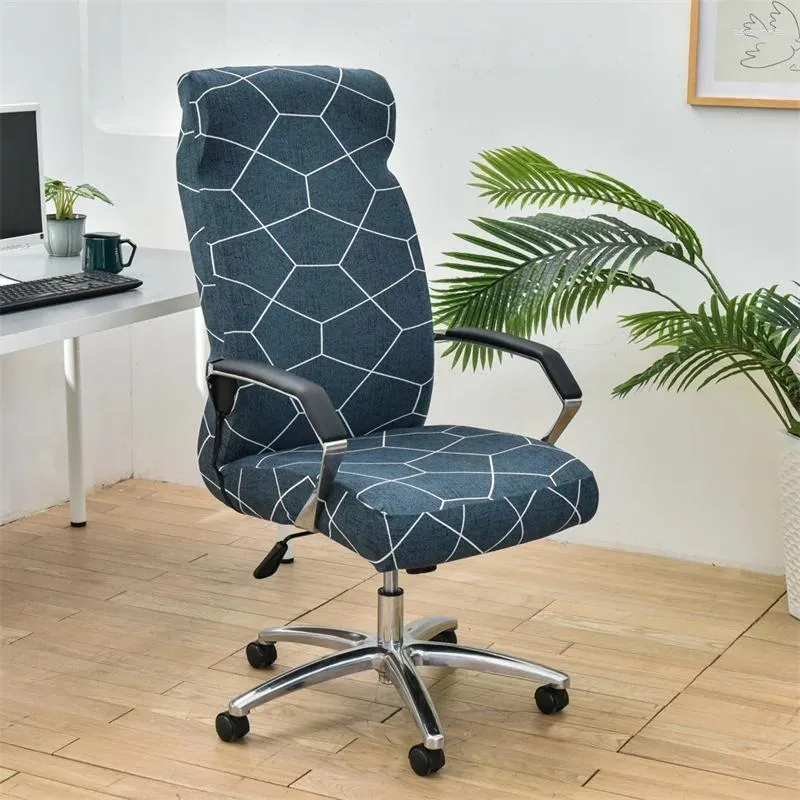 Chair Covers Floral Office Computer Geometric Cover Non Slip Gaming Seat Case Universal Armrest Protector